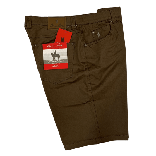 Thomas Cook Comfort Waist Shorts - Mulch