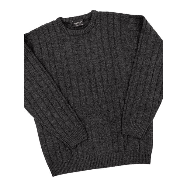 Ansett Crew Neck Jersey - Charcoal