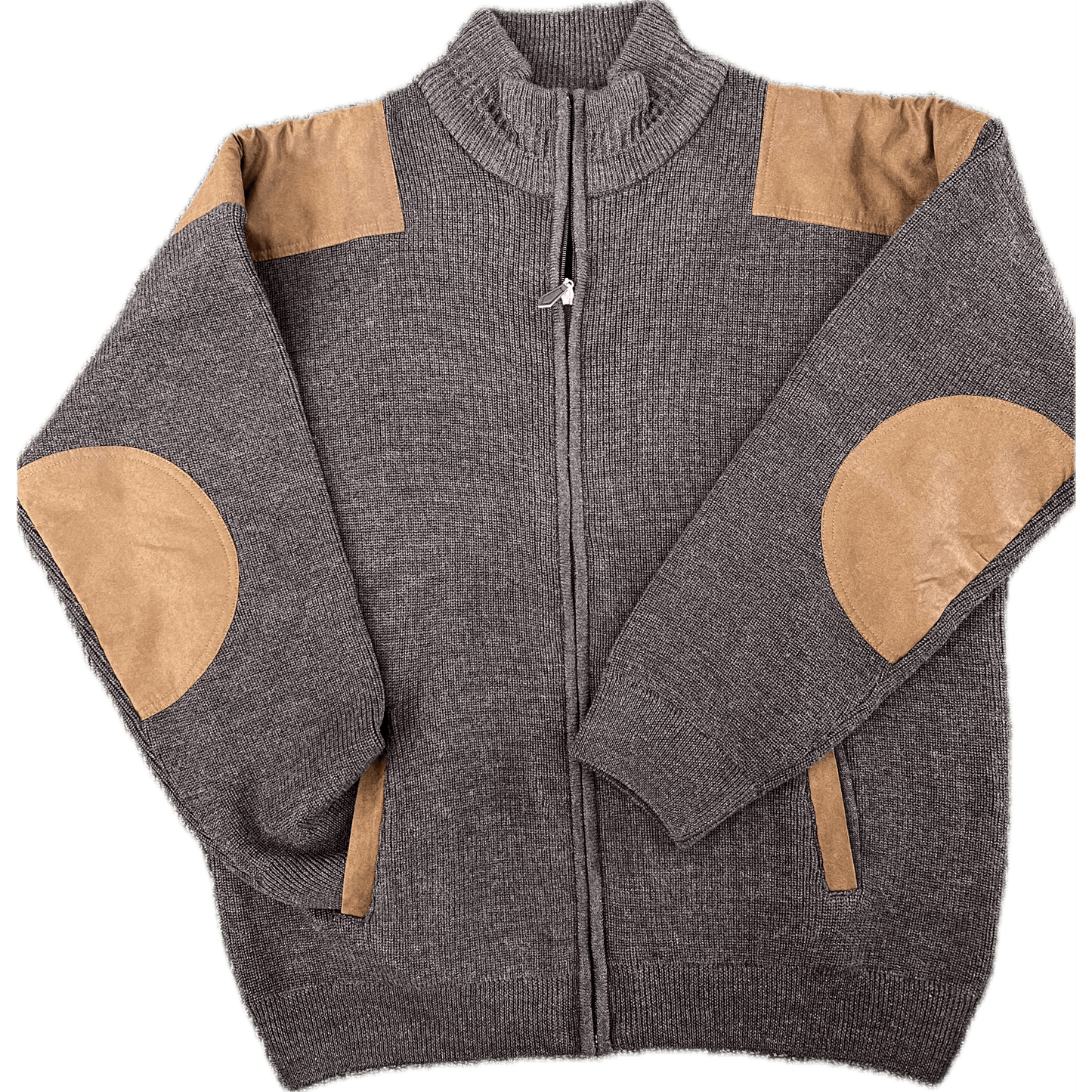 Ansett Zip Through Cardigan - Timber