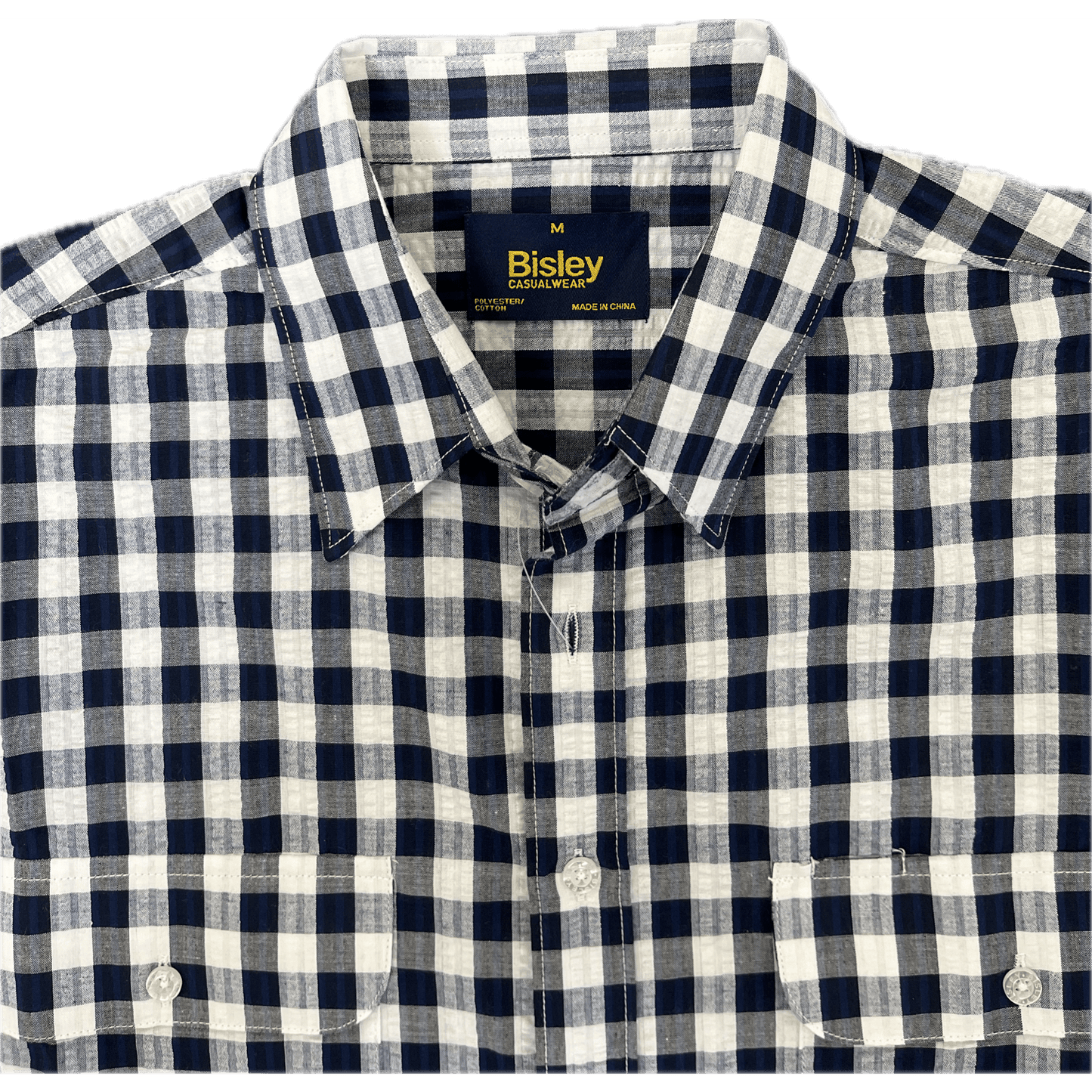 Bisley Short Sleeve Shirt -Blue/White Check
