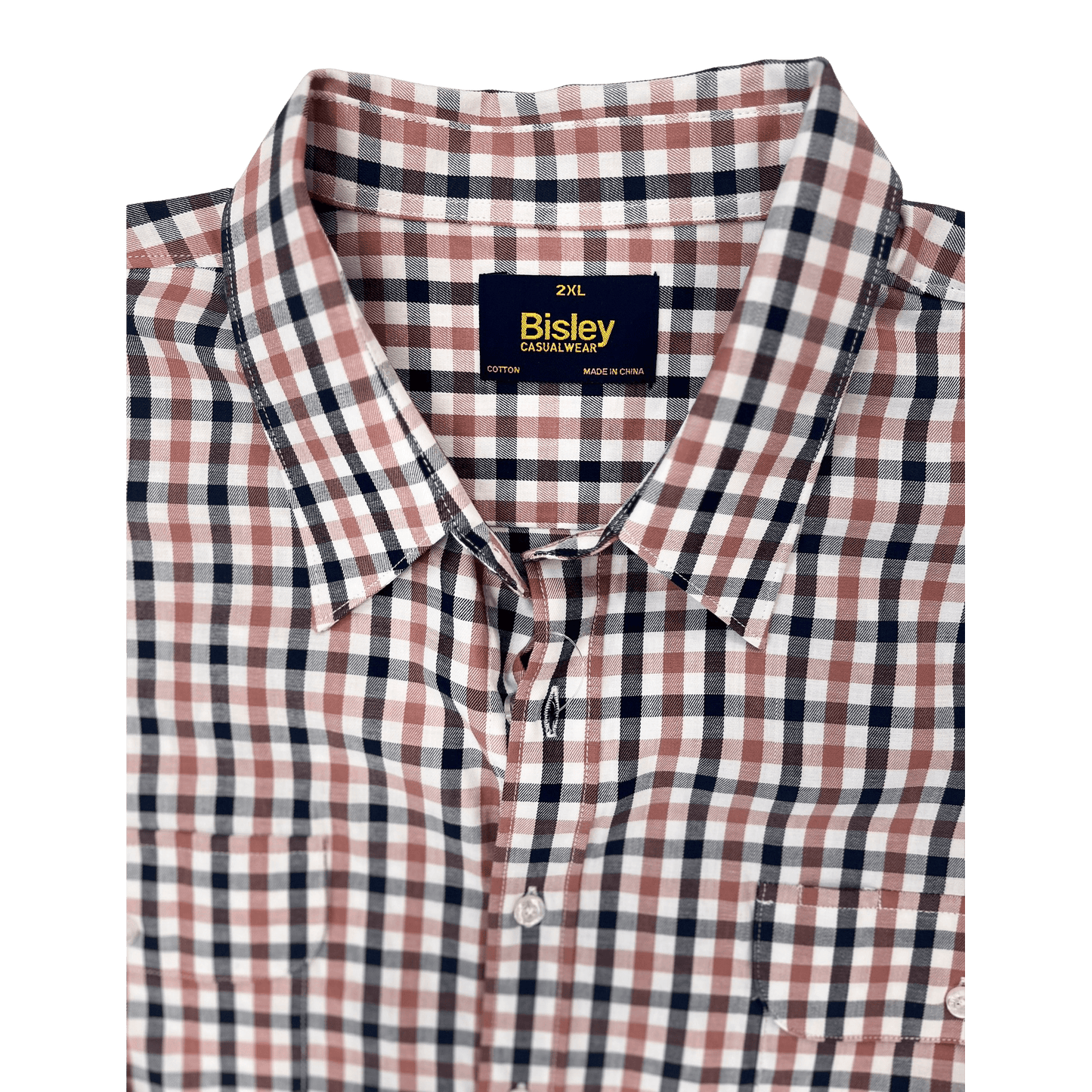 Bisley Long Sleeve Shirt - Medium Check Musk