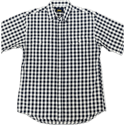 Bisley Short Sleeve Shirt -Blue/White Check