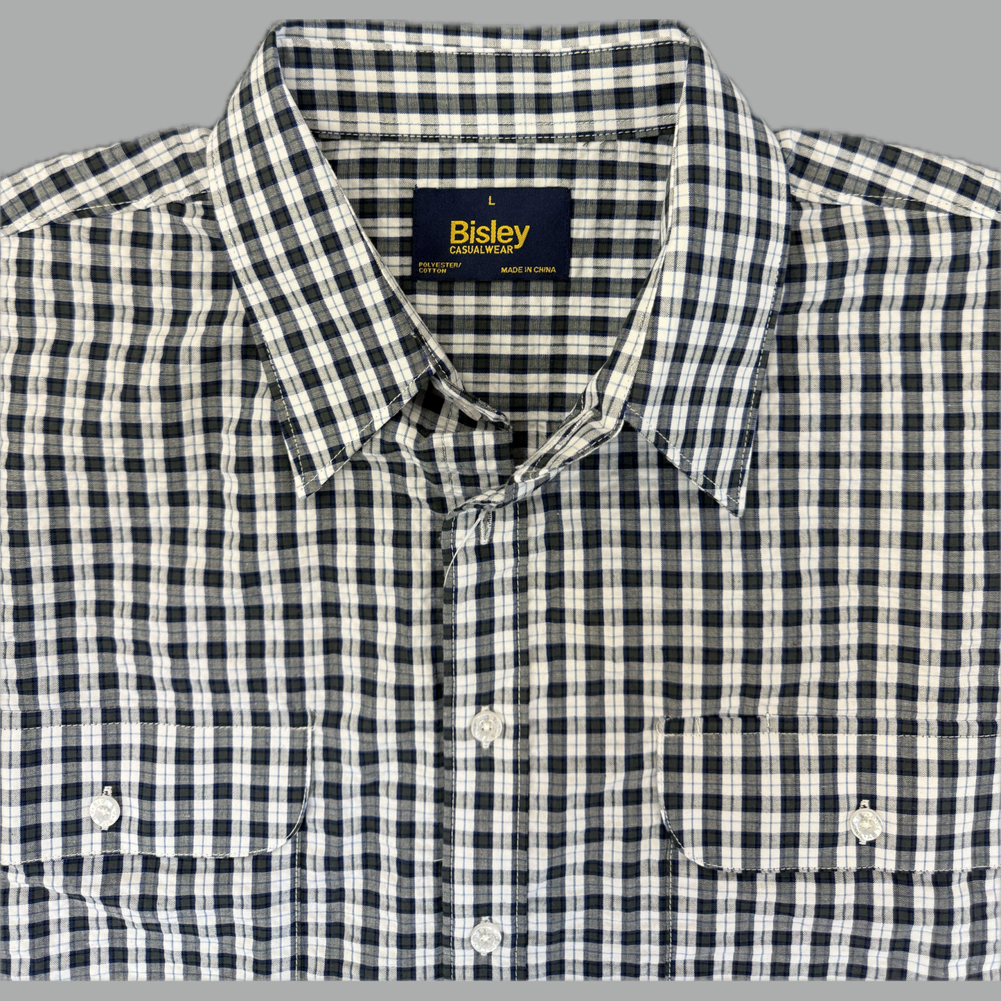 Bisley Short Sleeve Shirt - Olive/White
