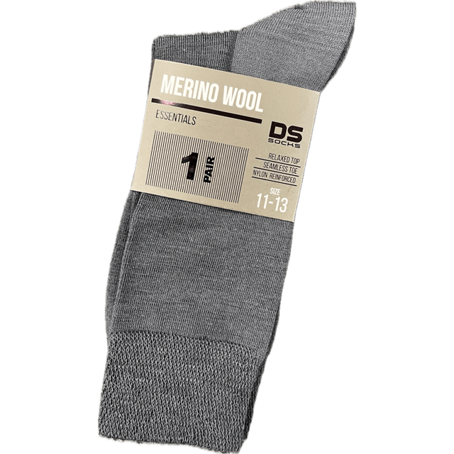 D.S Merino Blend Socks 2 Pair Pack - Anthracite