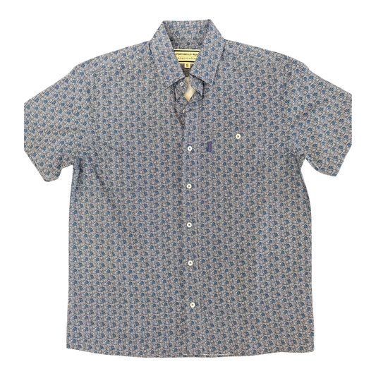 Portobello Road Ironcheater Short Sleeve Shirt - Denim/Cobalt