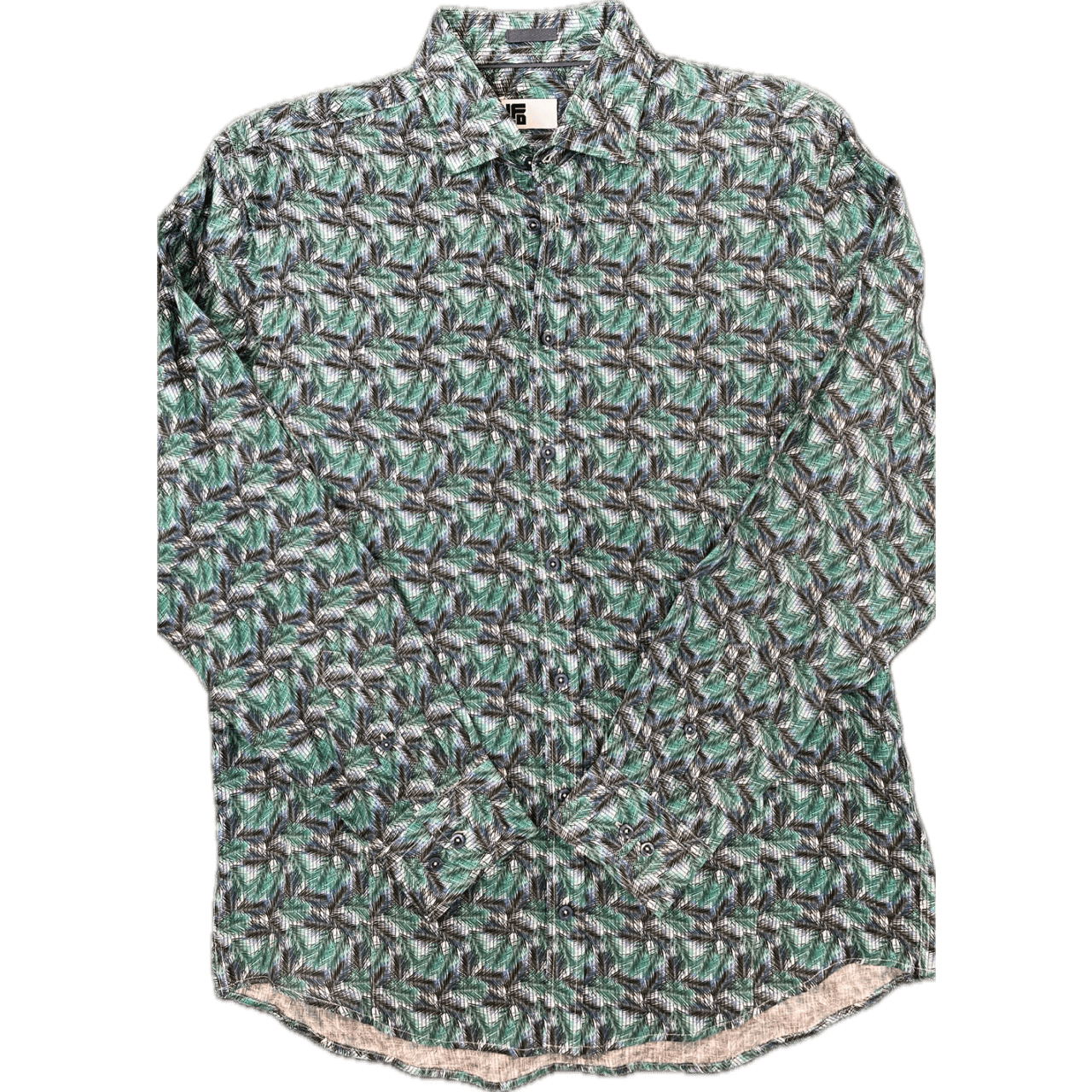 Lichfield Linen Long Sleeve Shirt - Palm Jade