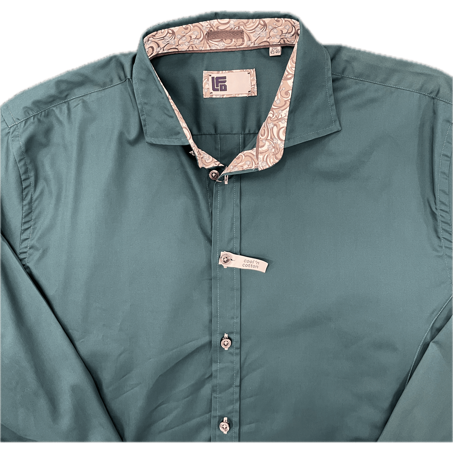 Lichfield Long Sleeve Shirt - Plain Green