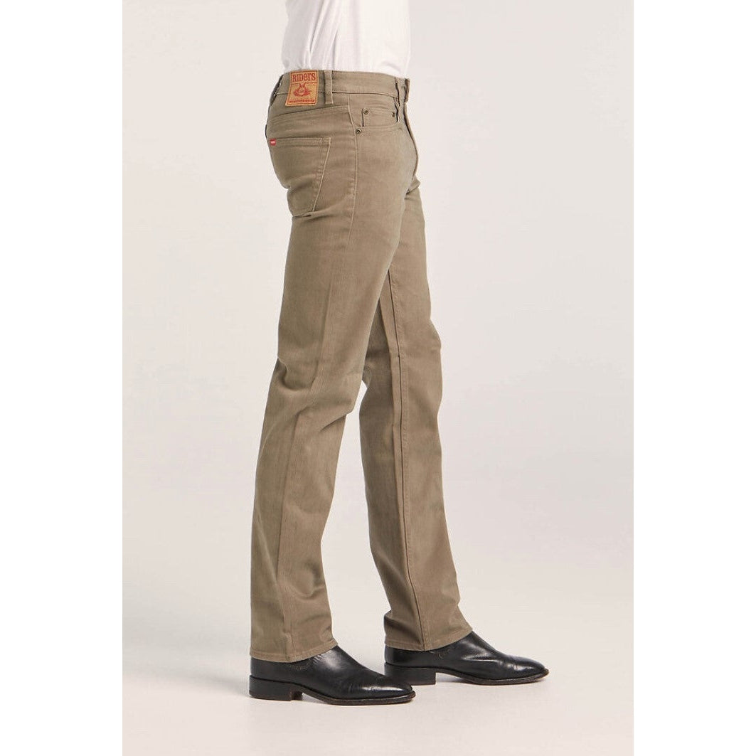 Lee Rider Stretch Moleskins - Moss (Regular Leg)