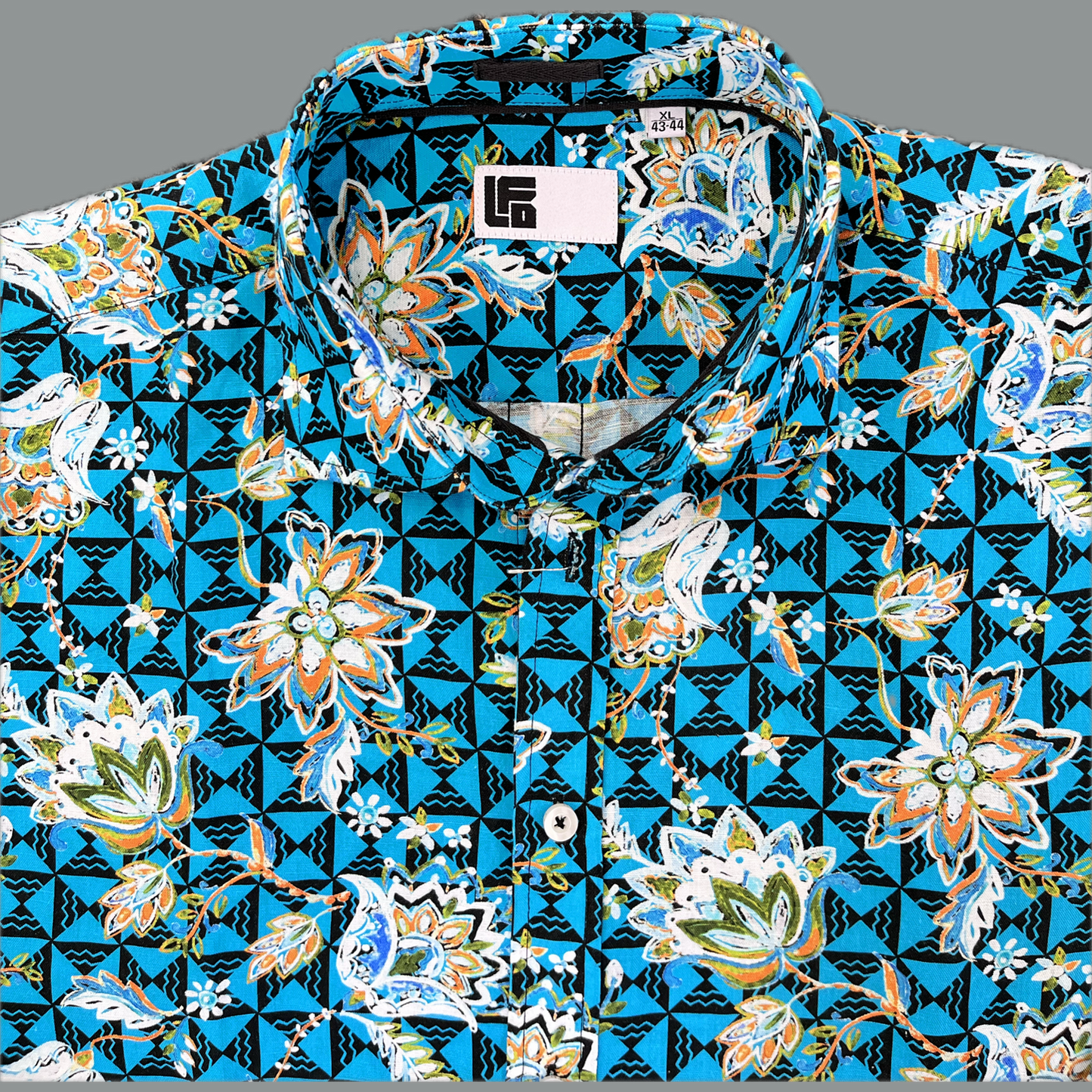 LFD Fashion Shirt - Turquoise/Orange