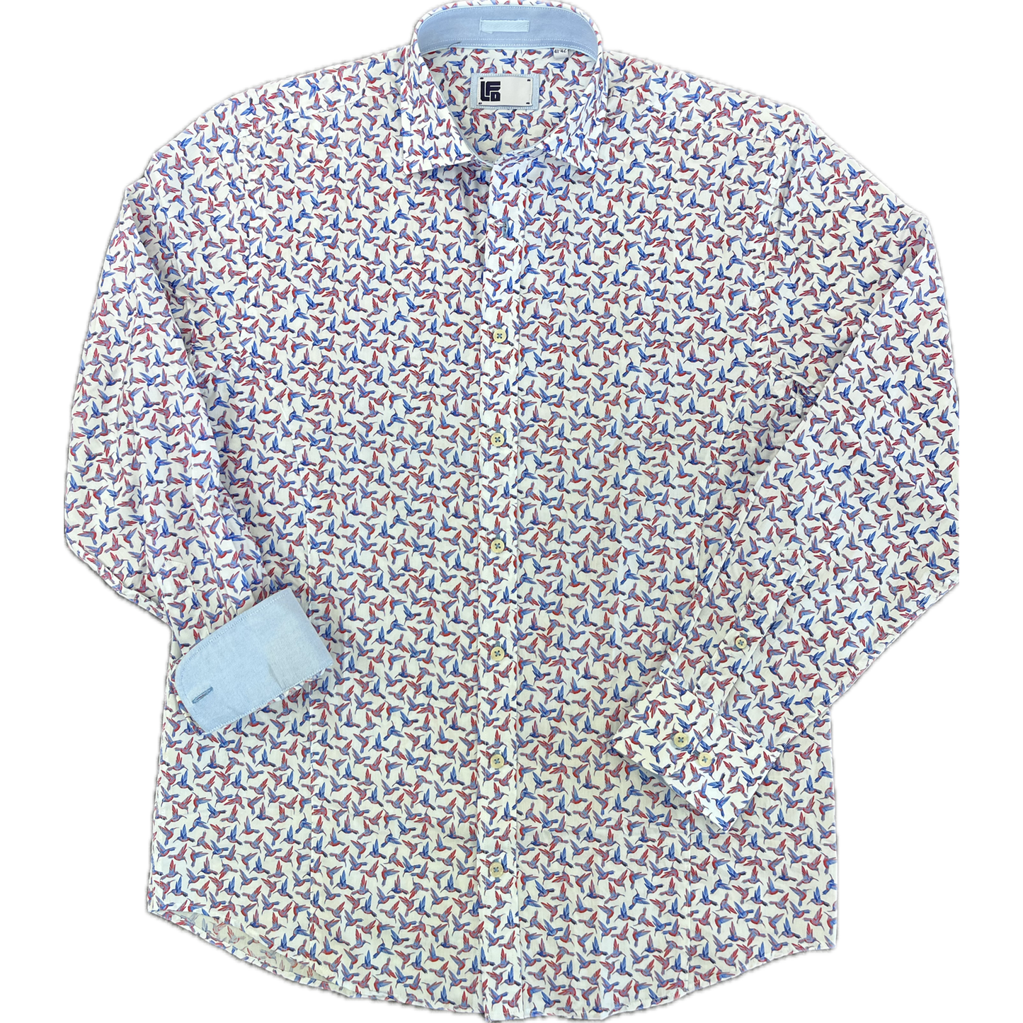 LFD Fashion Shirt - White/Sky and Cerise