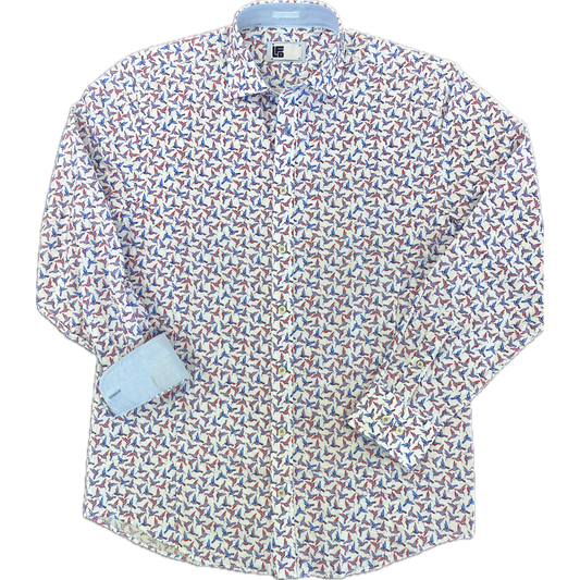 LFD Fashion Shirt - White/Sky and Cerise