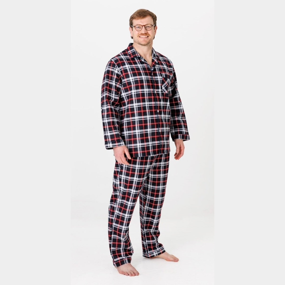 Lichfield 'Down Under' Pyjamas - Black/Red/White