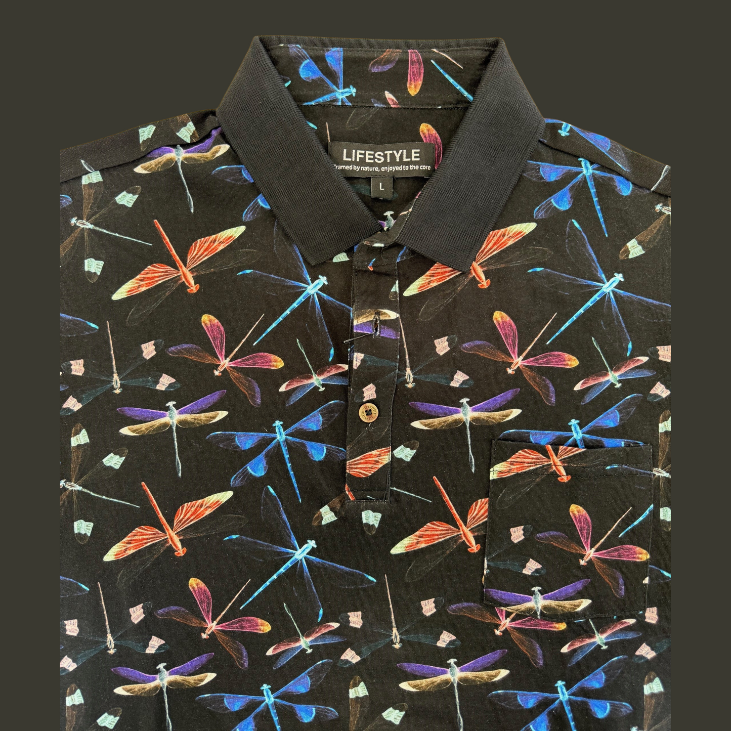 Lifestyle Knit Polo Shirt - Dragonfly