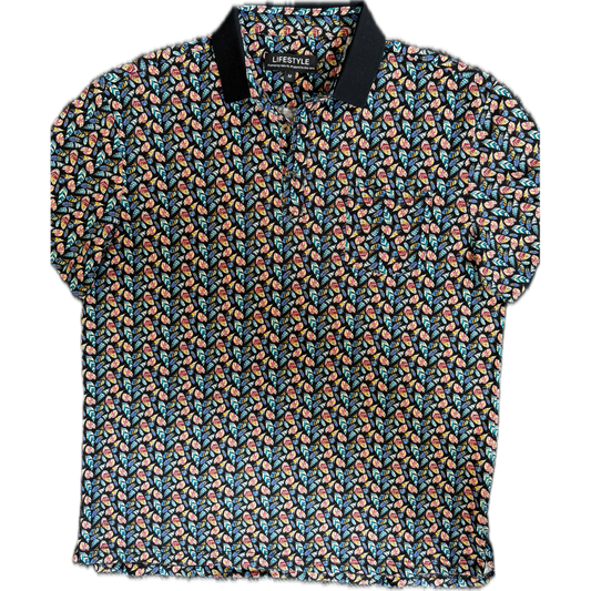Lifestyle Polo Shirt - Feather Print