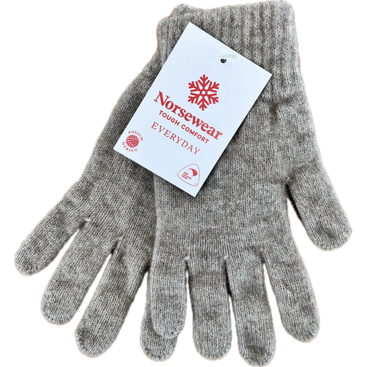 'Norsewear' Possum Merino Gloves - Wheat