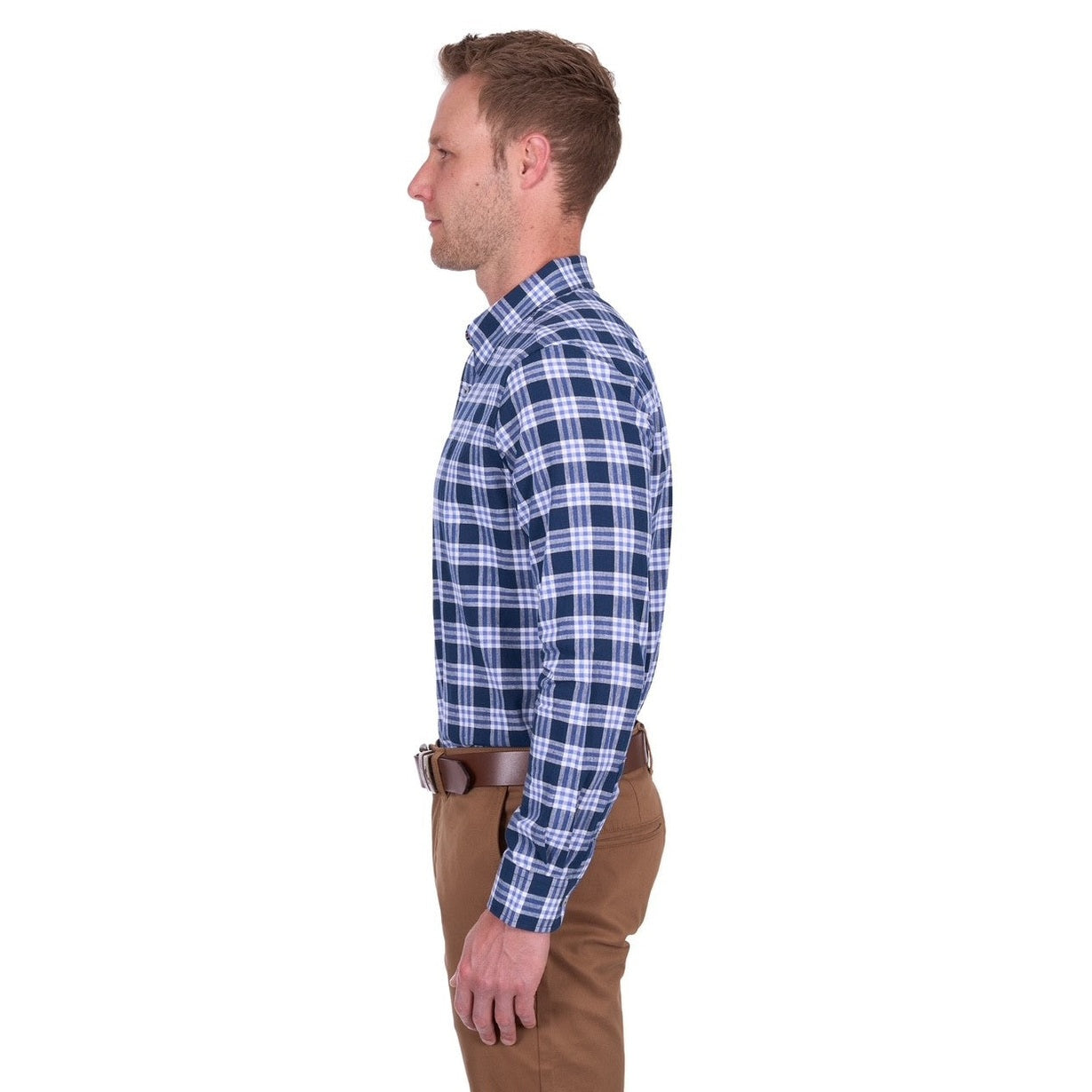 Thomas Cook Check Shirt - Navy/White