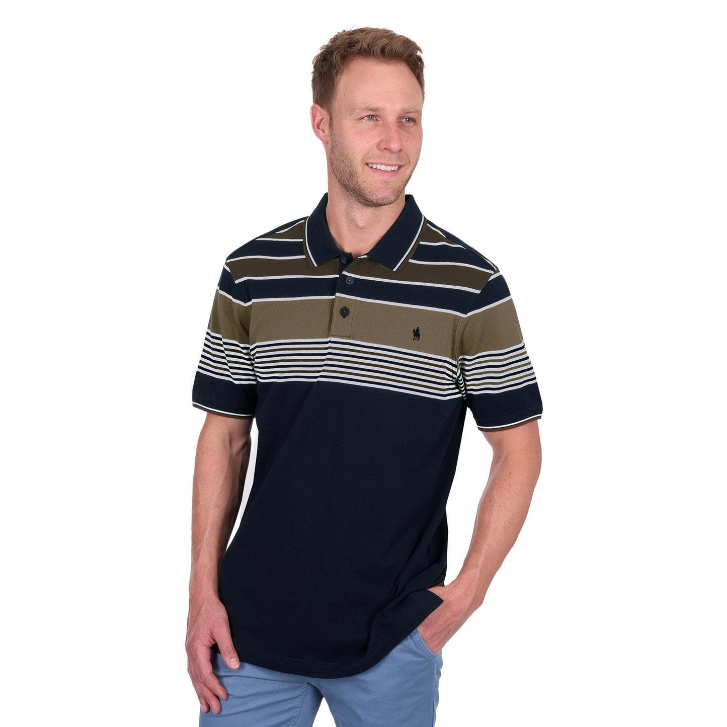 Thomas Cook Polo Shirt - Navy/Tan