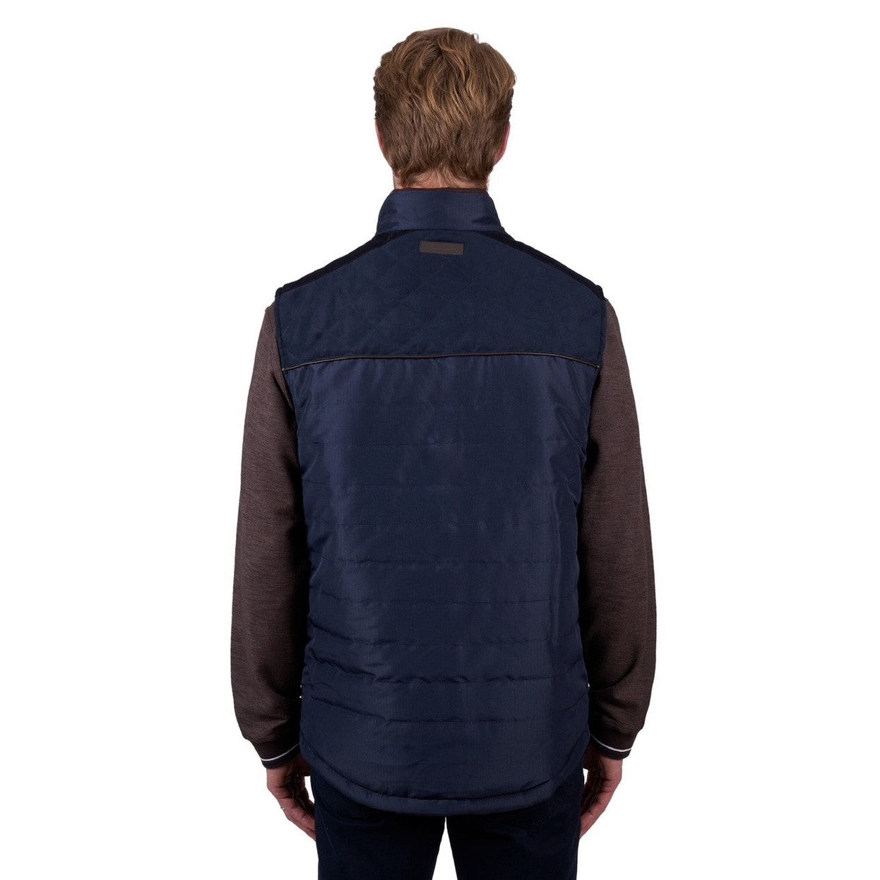 Thomas Cook Reversible Vest - Dark Brown/Navy