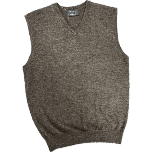 Ansett Sleeveless Vest - Coffee