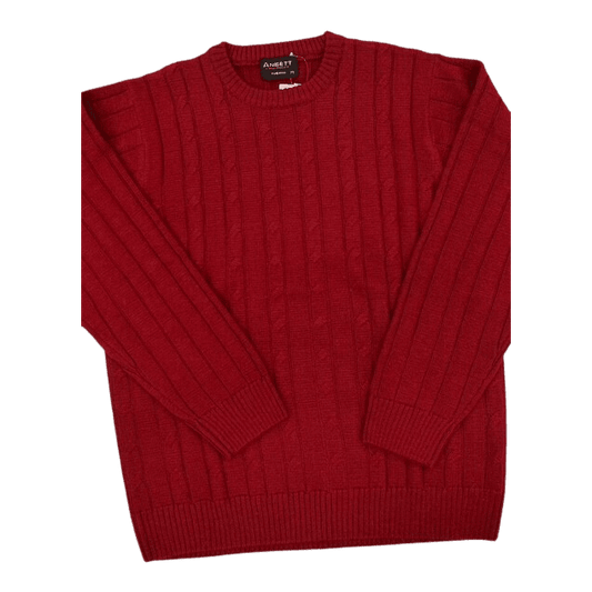 Ansett Crew Neck Jersey - Wine