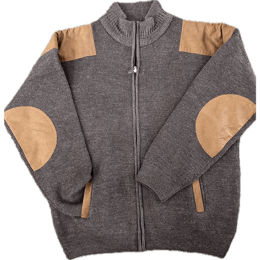 Ansett Zip Through Cardigan - Timber