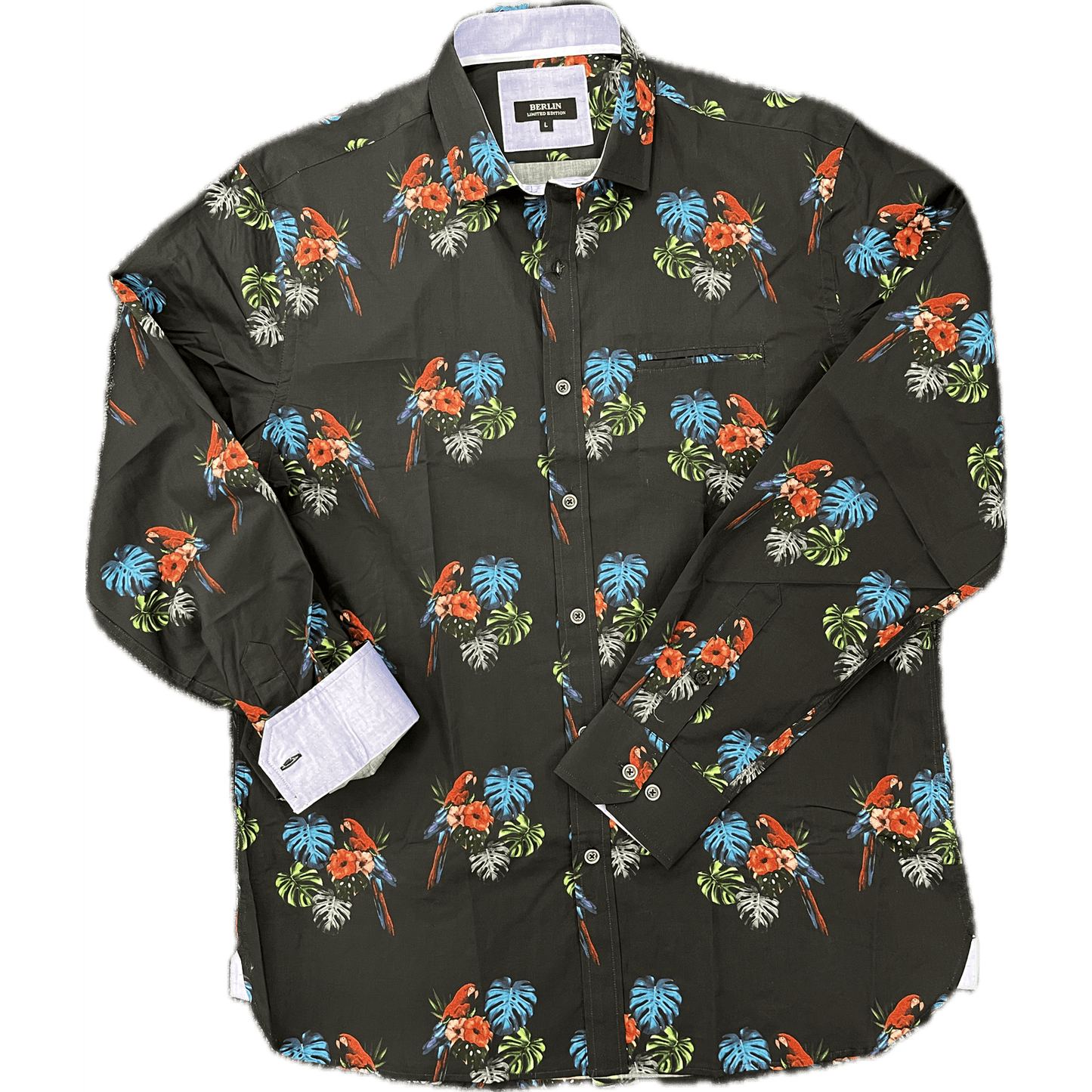 Berlin Long Sleeve Shirt - Parrot