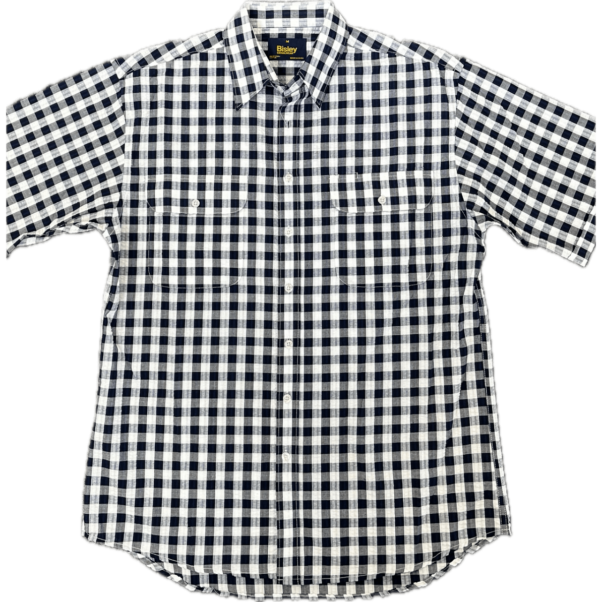 Bisley Short Sleeve Shirt -Blue/White Check