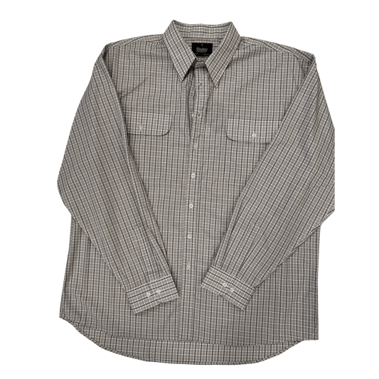 Bisley Long Sleeve Shirt - Medium Check Grey