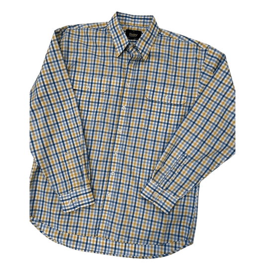 Bisley Long Sleeve Shirt - Medium Check Blue