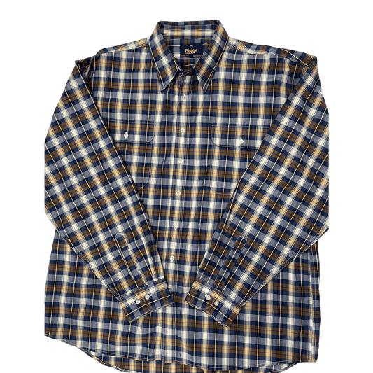 Bisley Long Sleeve Shirt - Medium Check Brown