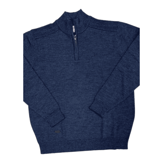 Blokes 1/4 Zip Jersey - Bluestone