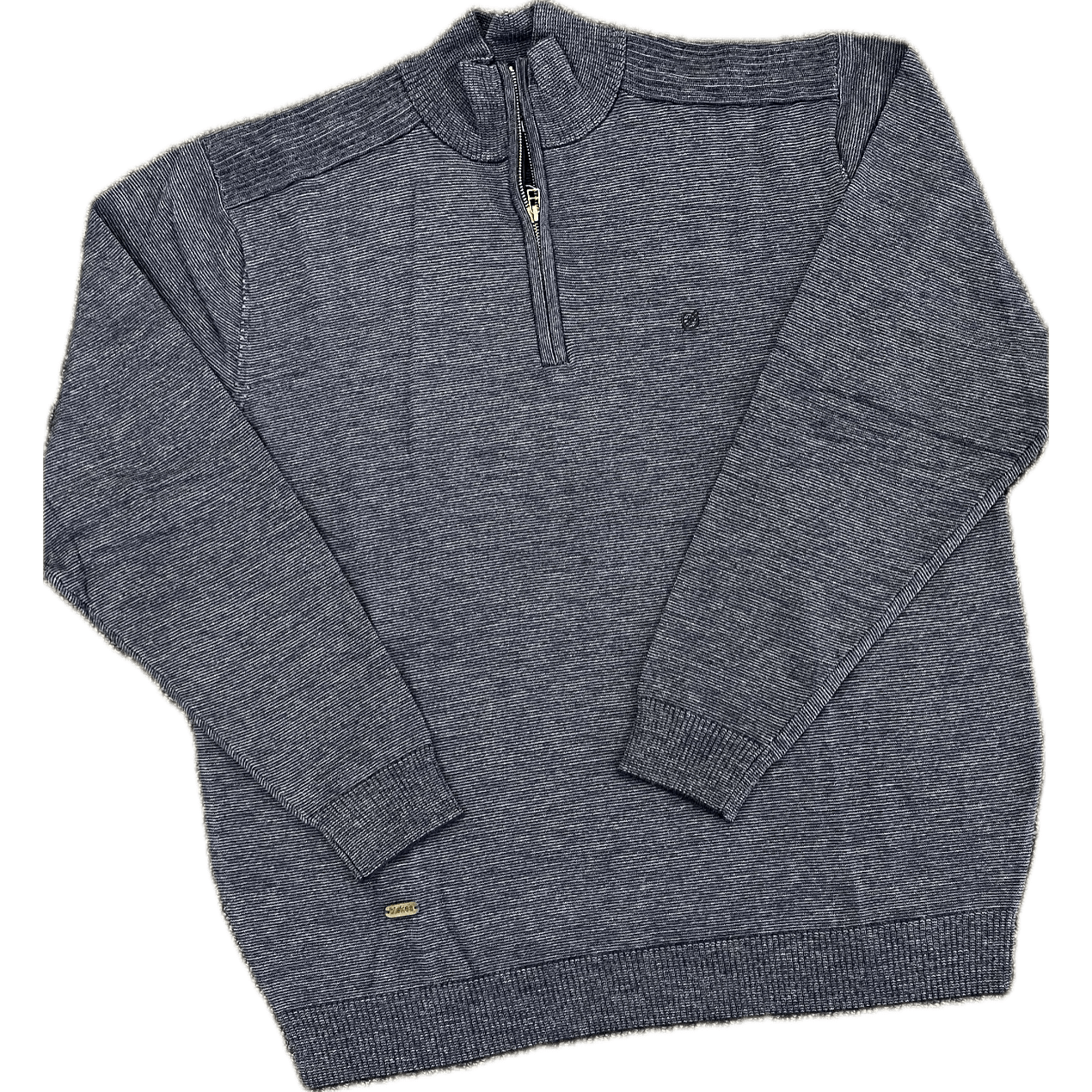 Blokes 1/4 Zip Jersey - Denim