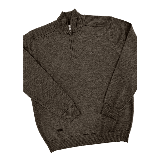 Blokes 1/4 Zip Jersey - Fawn