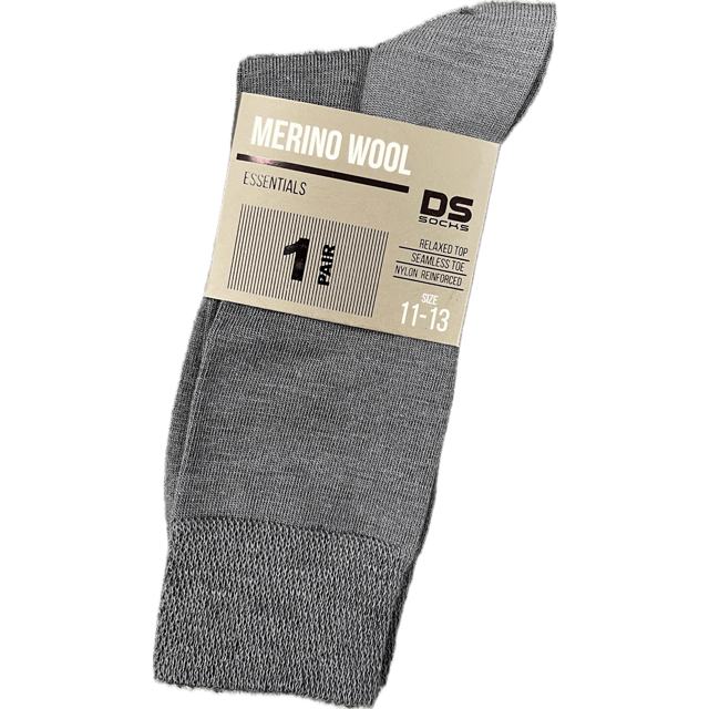 D.S Merino Blend Socks - Single Pair Anthracite