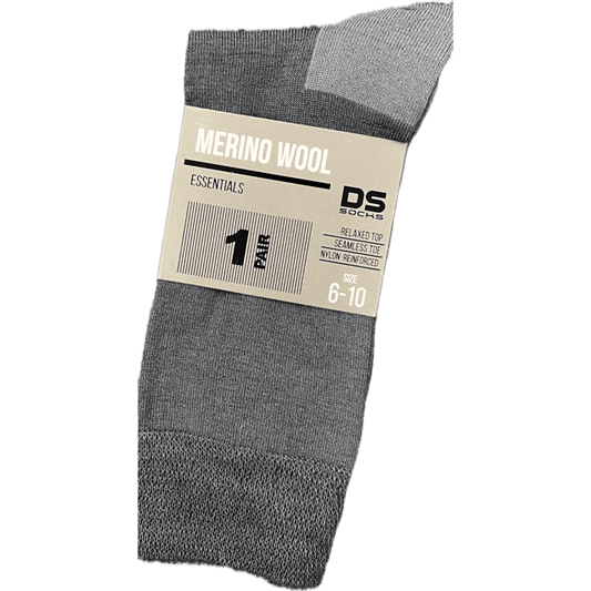 D.S Merino Blend Socks 2 Pair Pack - Anthracite