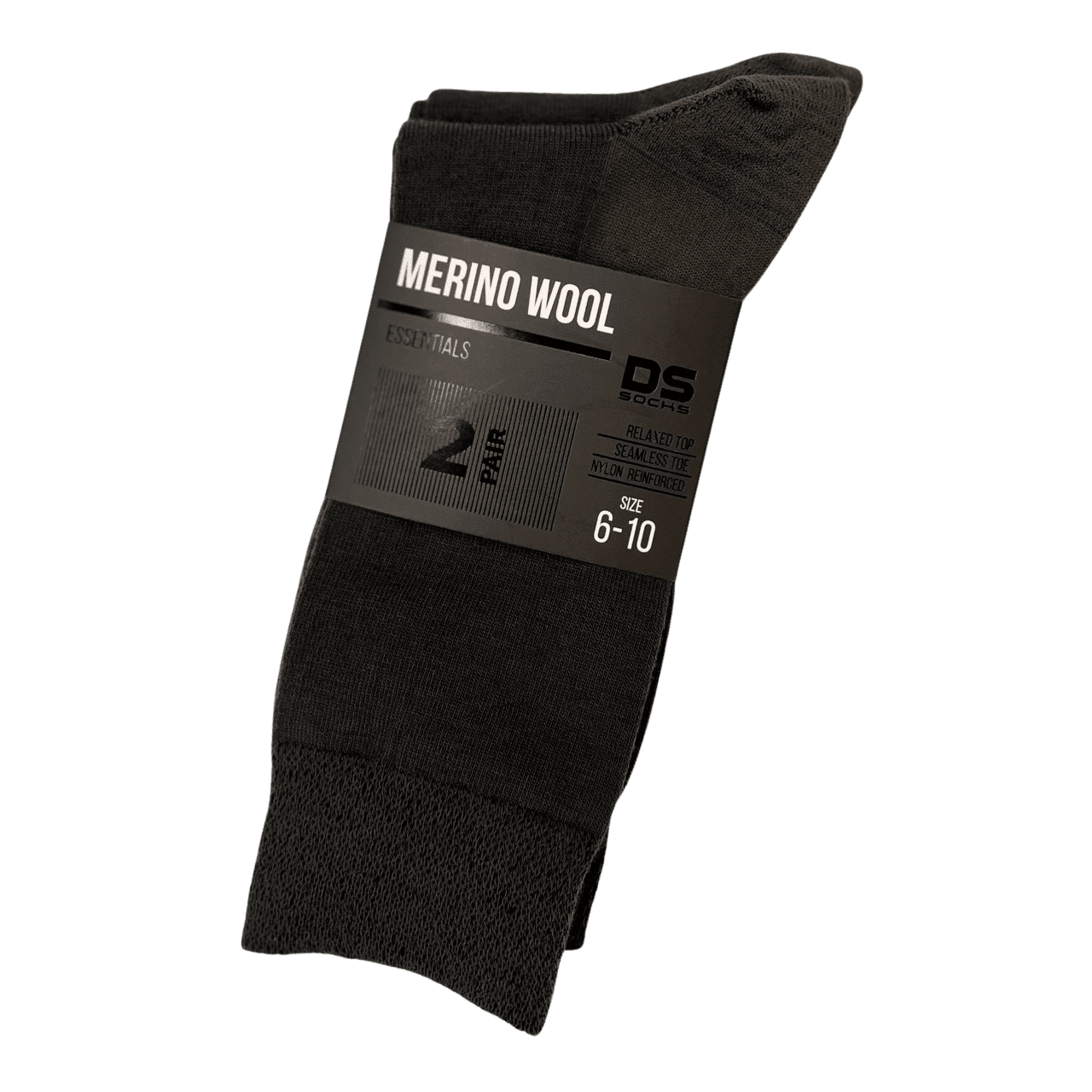 D.S Merino Blend Socks 2 Pair Pack - Bark