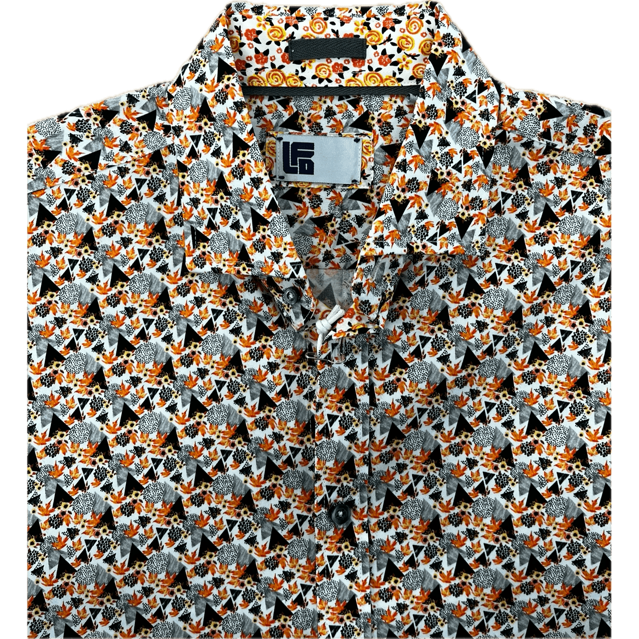 Lichfield Long Sleeve Shirt - Orange/Black