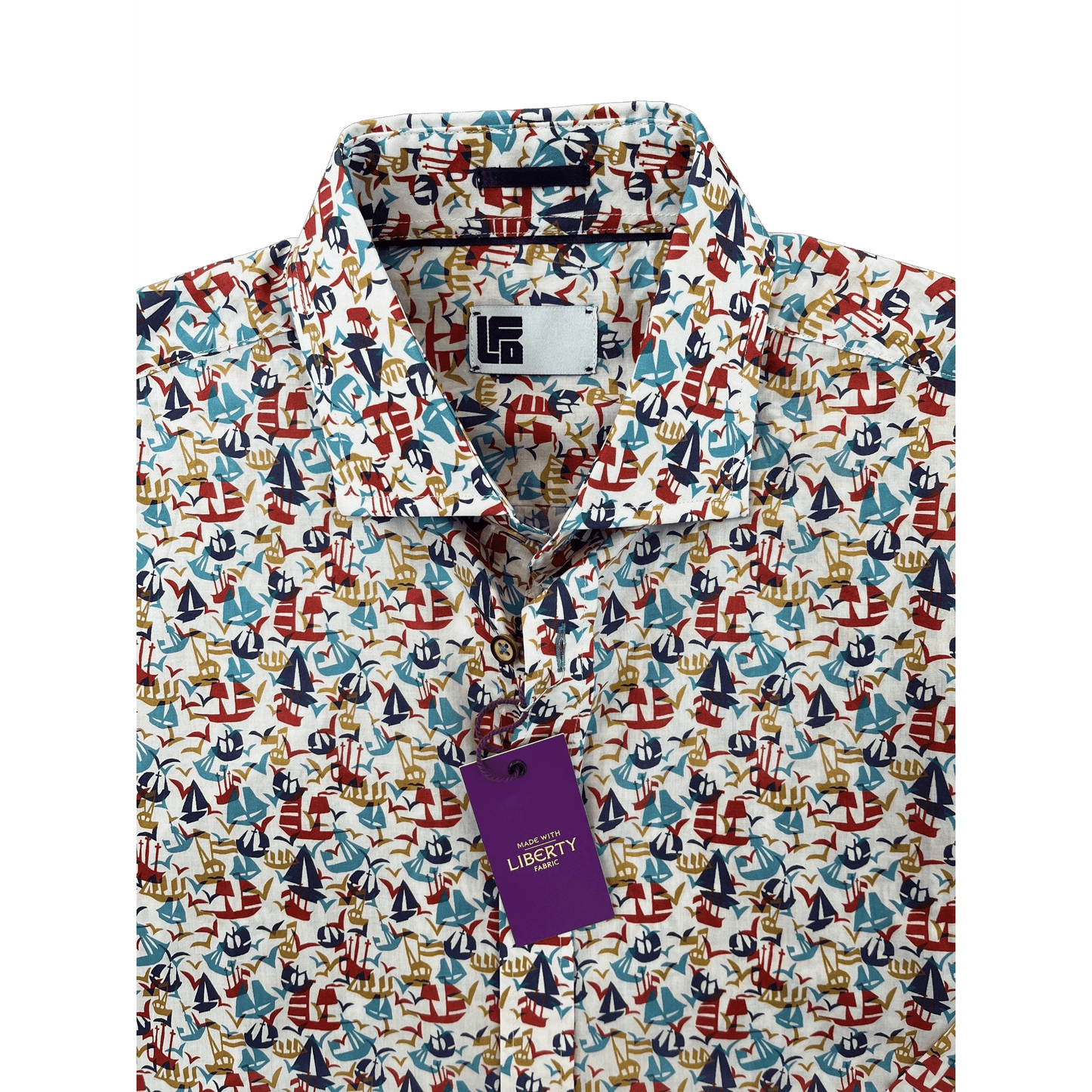 Lichfield Liberty Long Sleeve Shirt - Yacht Print