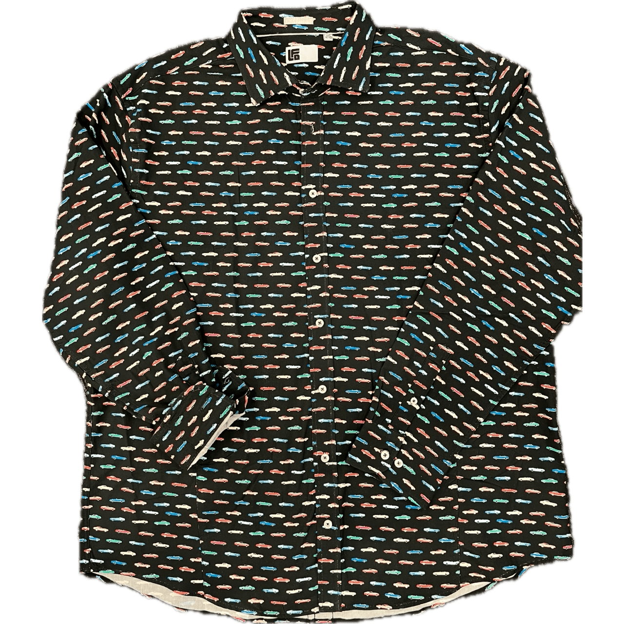 Lichfield Long Sleeve Shirt - Needle Cord Car Print