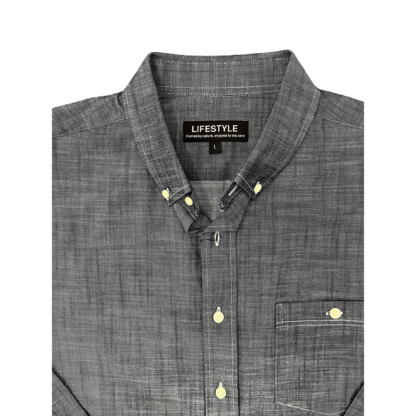 Lichfield Lifestyle Long Sleeve Shirt -Denim