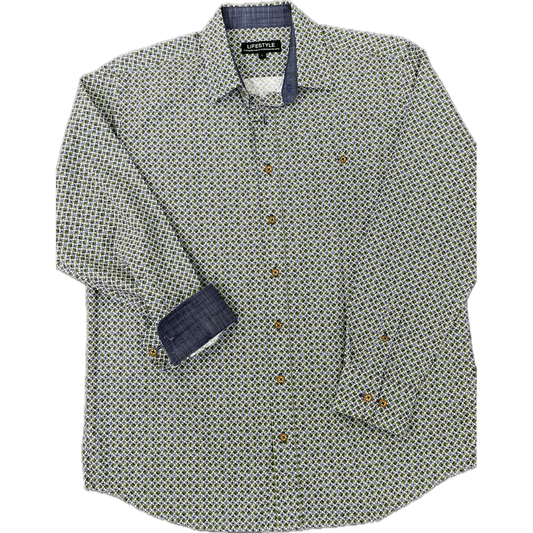 Lichfield Lifestyle Long Sleeve Shirt - Pea Green