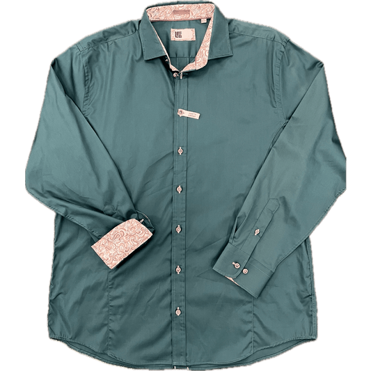 Lichfield Long Sleeve Shirt - Plain Green