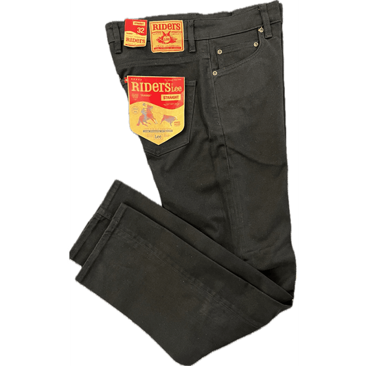 Lee Rider Stretch Moleskins - Black (Regular Leg)