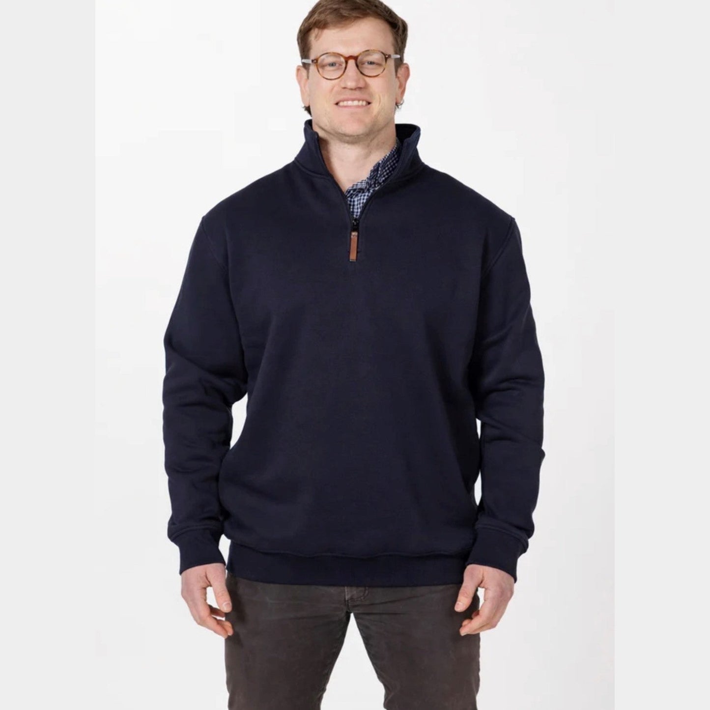 Lichfield 1/4 Zip Sweatshirt - Navy