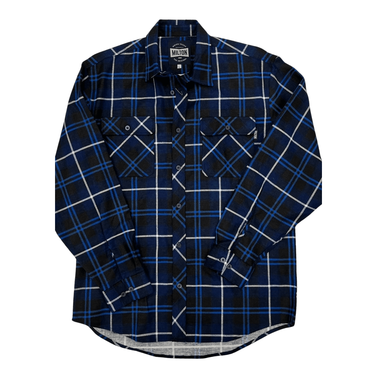 Milton Flanelette Long Sleeve Shirt - Black/Navy