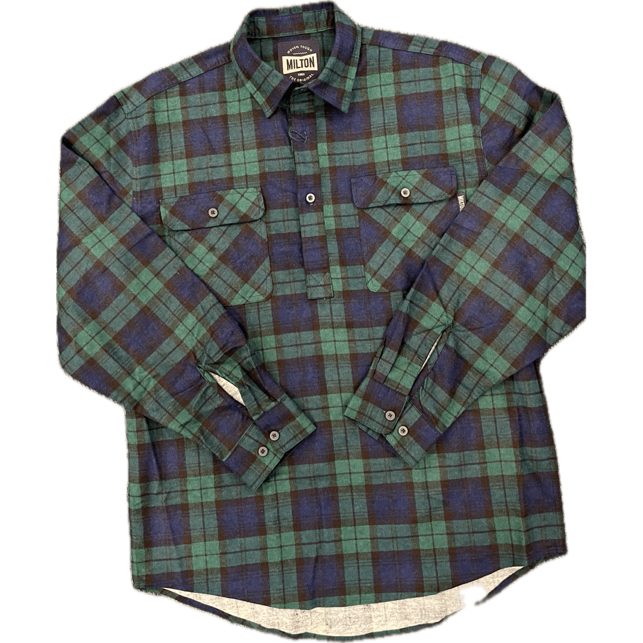 Milton Flanelette Long Sleeve Shirt - Bottle