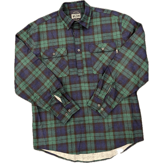 Milton Flanelette Long Sleeve Shirt - Bottle