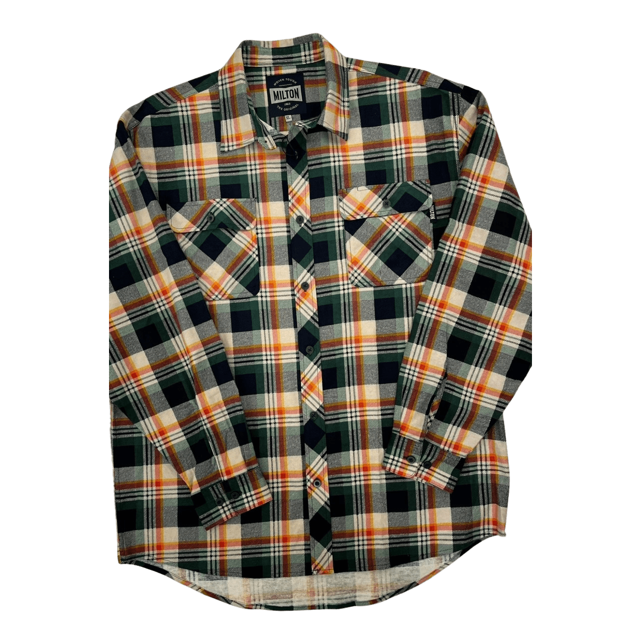 Milton Flanelette Long Sleeve Shirt - Natural