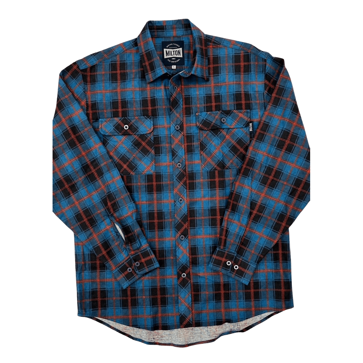 Milton Flanelette Long Sleeve Shirt - Petrol