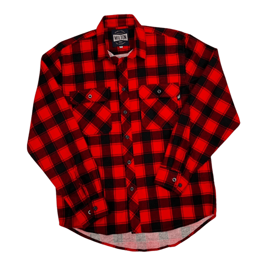 Milton Flanelette Long Sleeve Shirt - Red